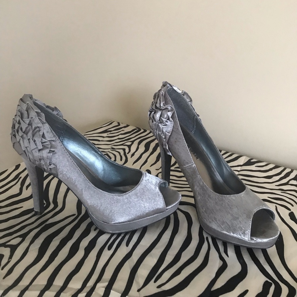 Charming Charlie Peeptoe Ruffled Heels